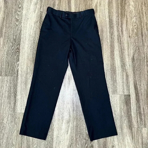 Mens Stafford Black Dress Pants - 34x32 - Picture 1 of 7